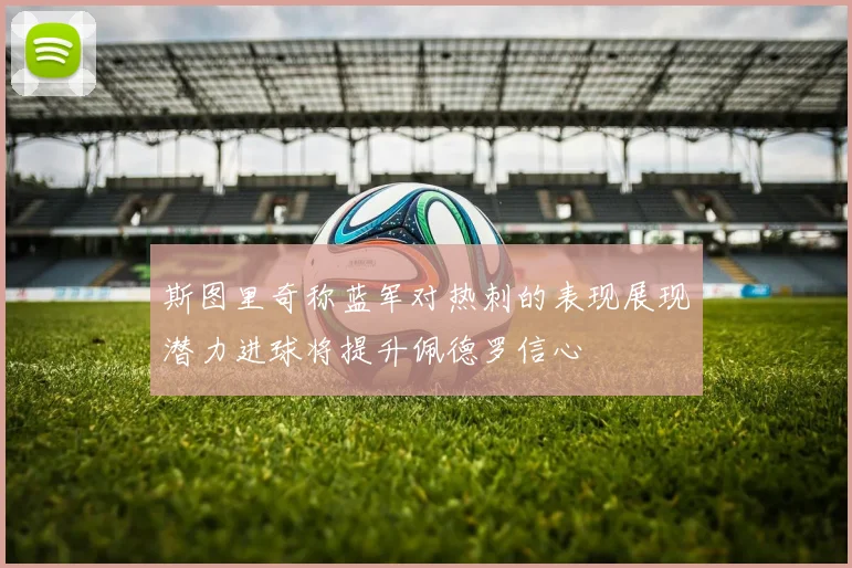 斯图里奇称蓝军对热刺的表现展现潜力进球将提升佩德罗信心